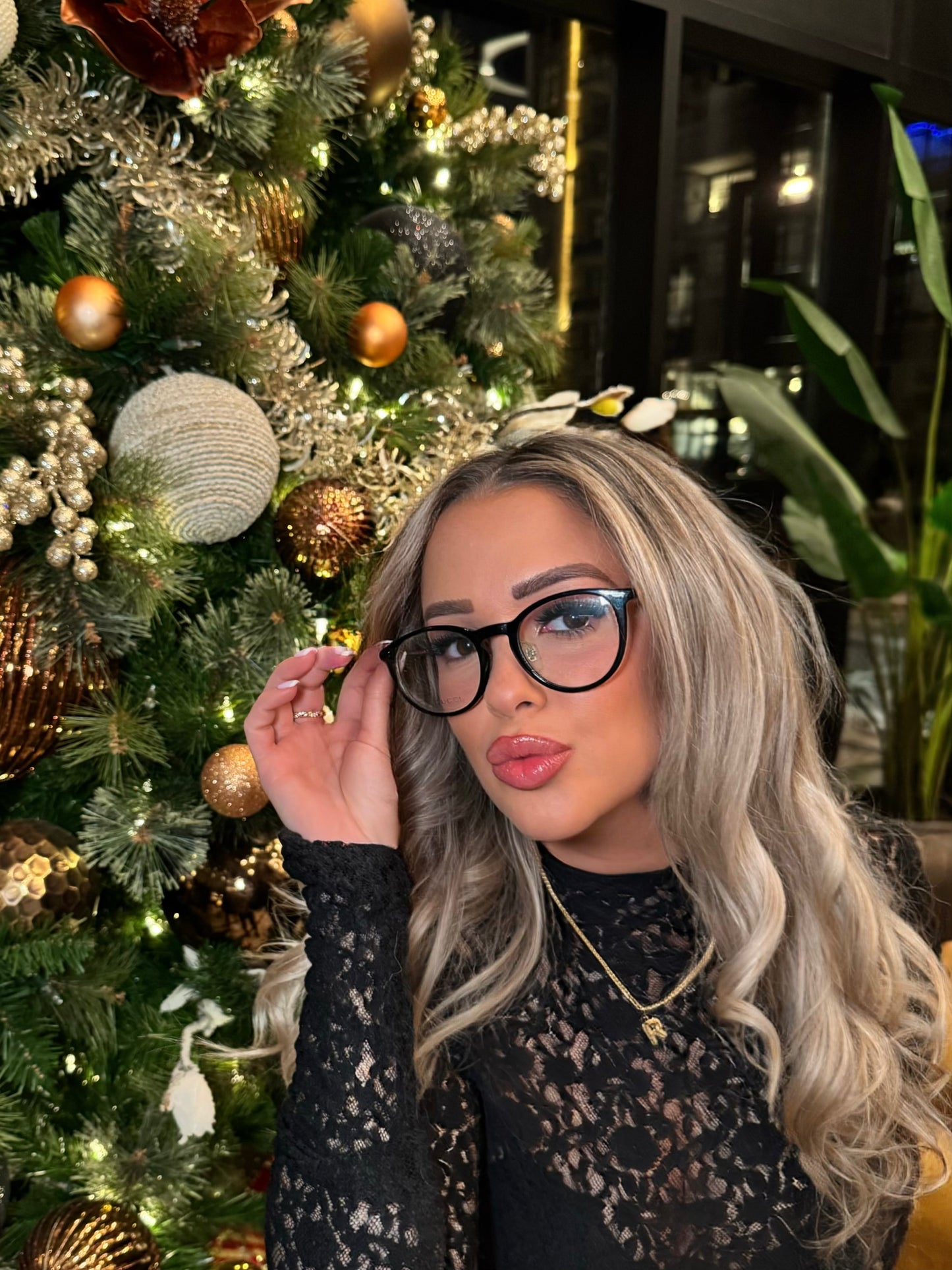 Lunettes de vue Gucci GG1106/F MJ9 145 – Monture ronde oversize 