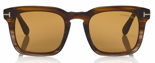 Lunettes de soleil Tom Ford Dax TF0751 – Marron chocolat 55E