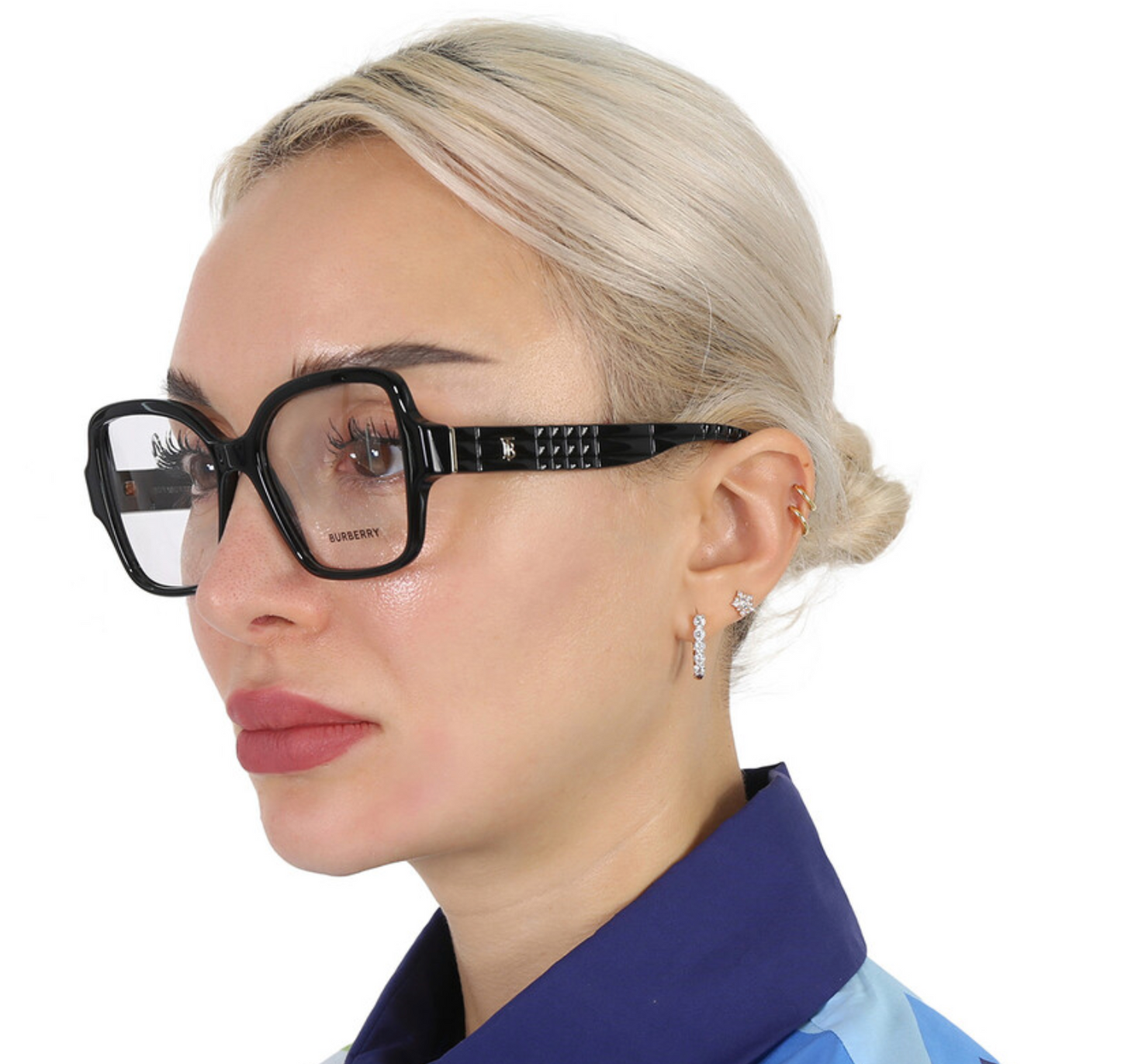 Burberry BE2374 3001 Black Square Eyeglasses