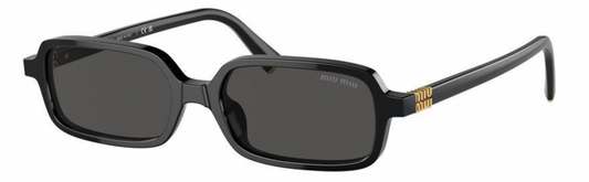 Lunettes de soleil rectangulaires Miu Miu MU11ZSF 16K5S0 – Noir