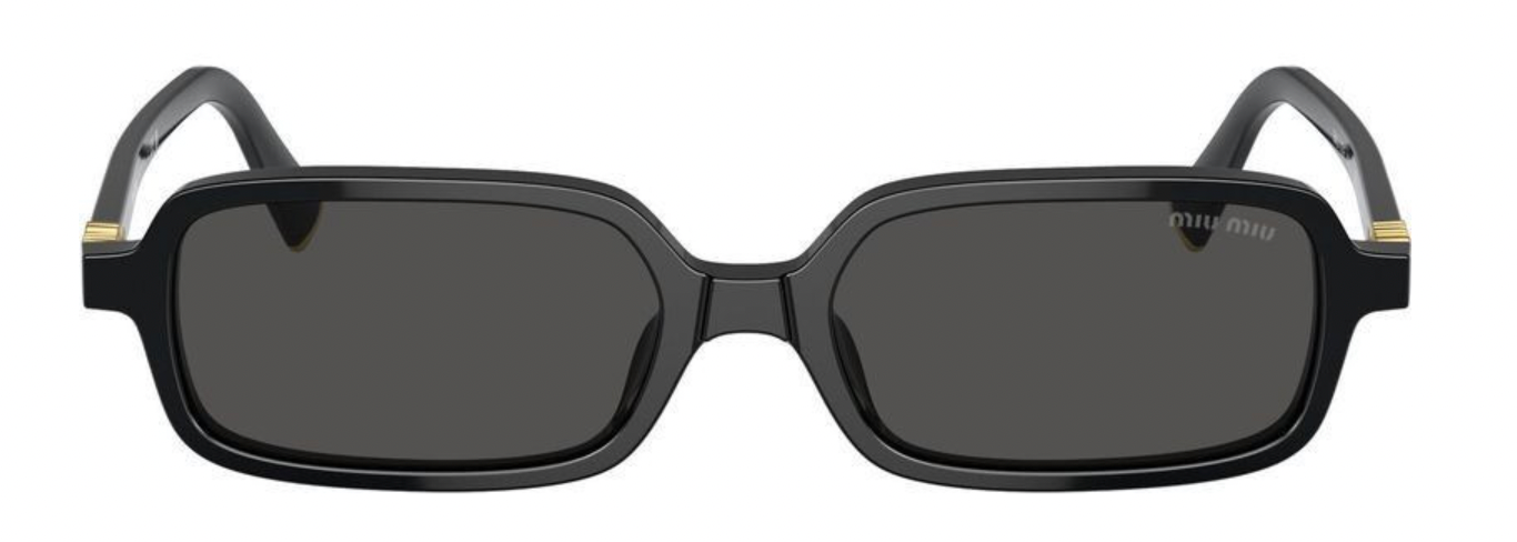 Lunettes de soleil rectangulaires Miu Miu MU11ZSF 16K5S0 – Noir