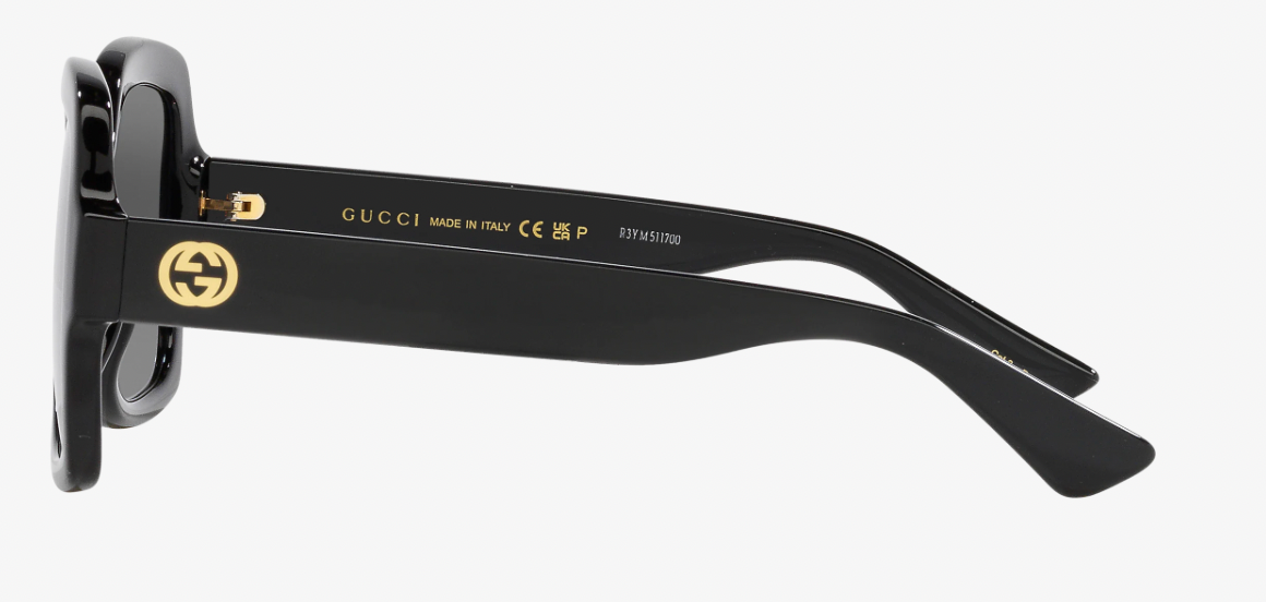Gucci GG1337S 001 Black Oversized Sunglasses