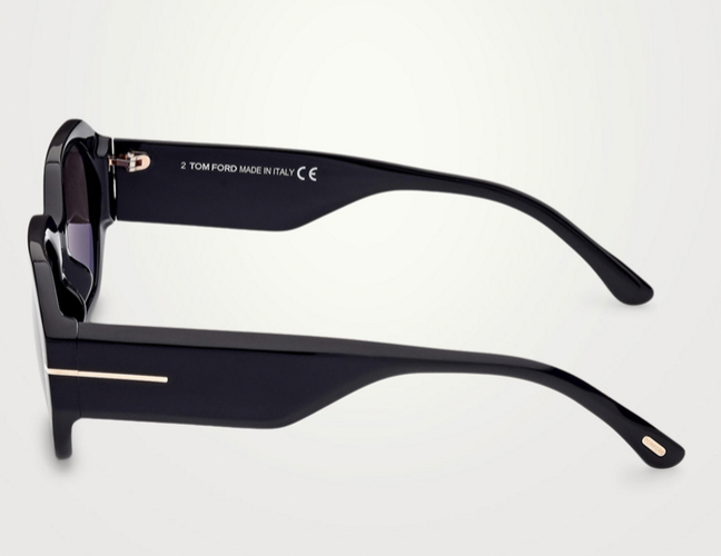 Tom Ford Veronique‑02 FT091701A Sunglasses Black / Smoke