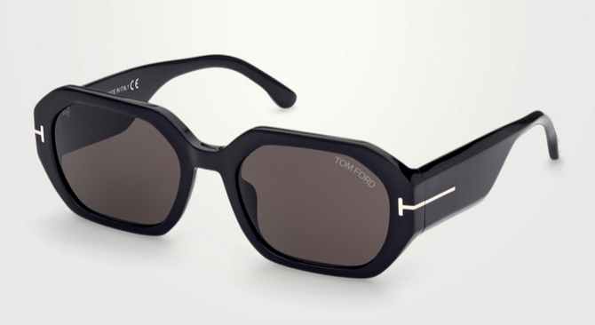 Tom Ford Veronique‑02 FT091701A Sunglasses Black / Smoke