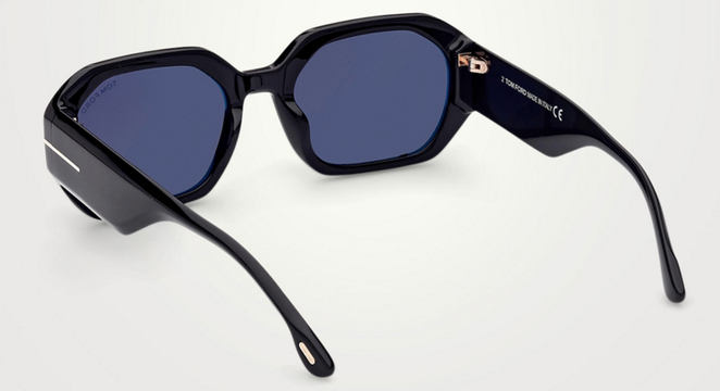 Tom Ford Veronique‑02 FT091701A Sunglasses Black / Smoke