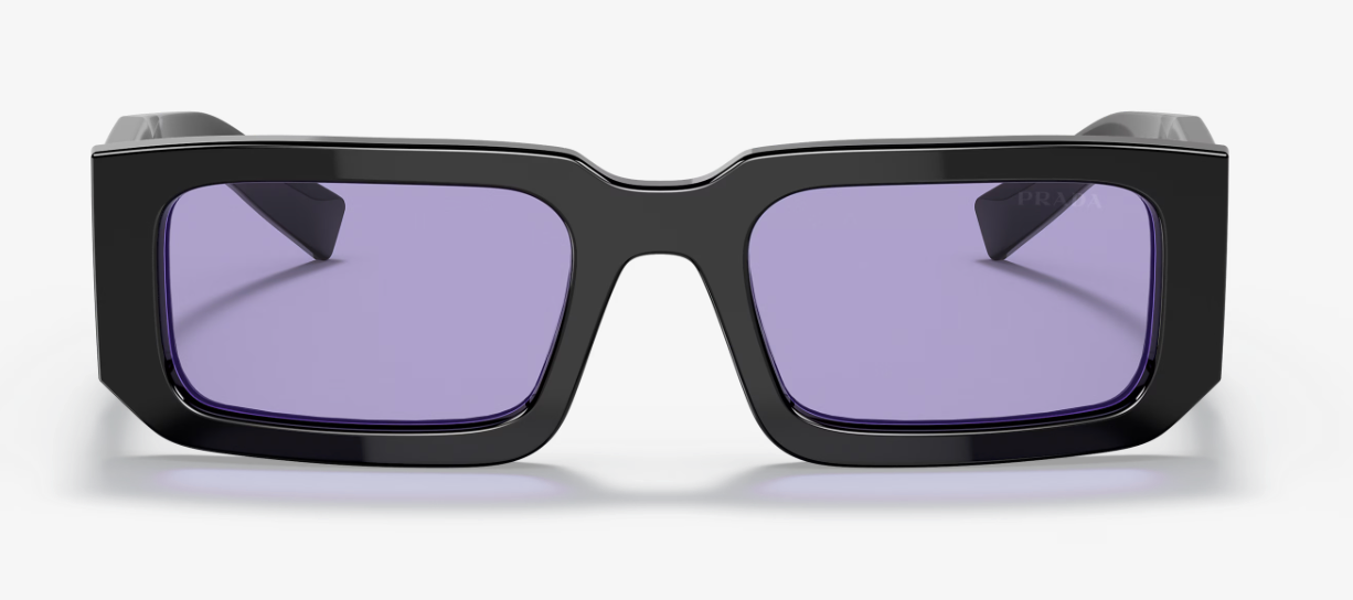 Prada PR 06YS Black Rectangle Sunglasses