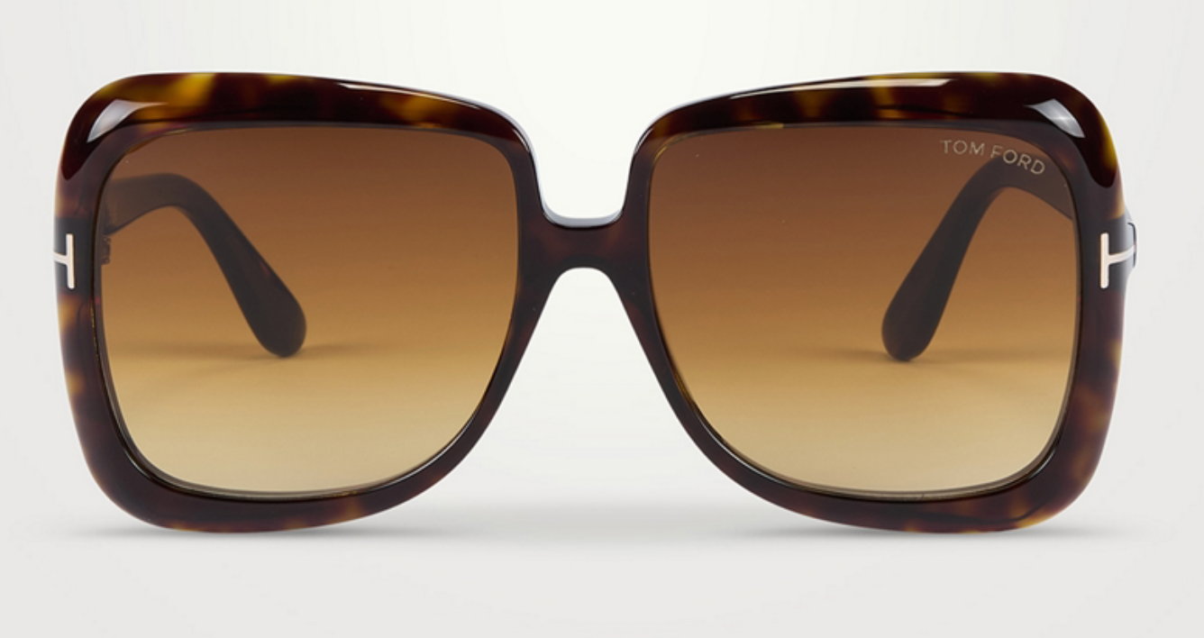 Lunettes de soleil Tom Ford Lorelai FT1156 52E – Monture havane foncé / Verres marron