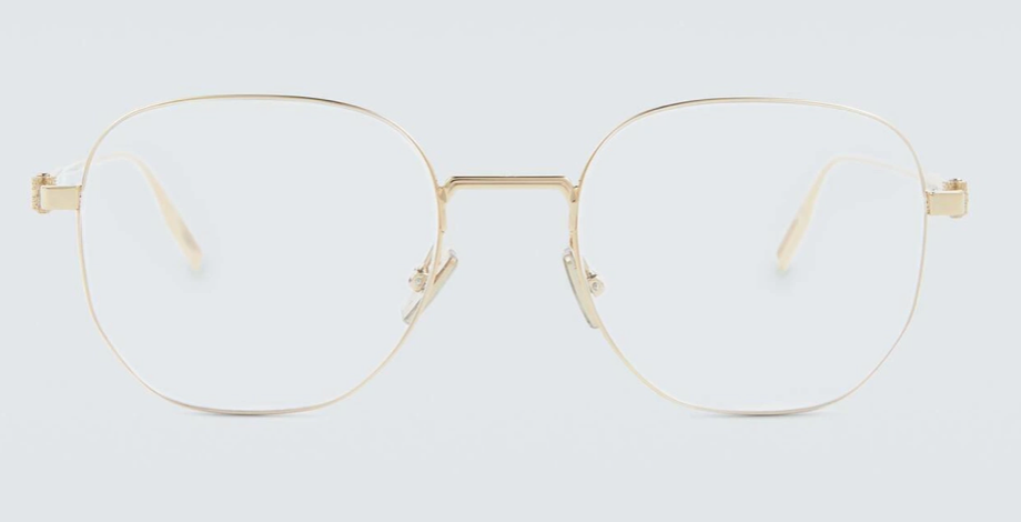 Dior NeoDior O S4U B000 Eyewear – Gold Round