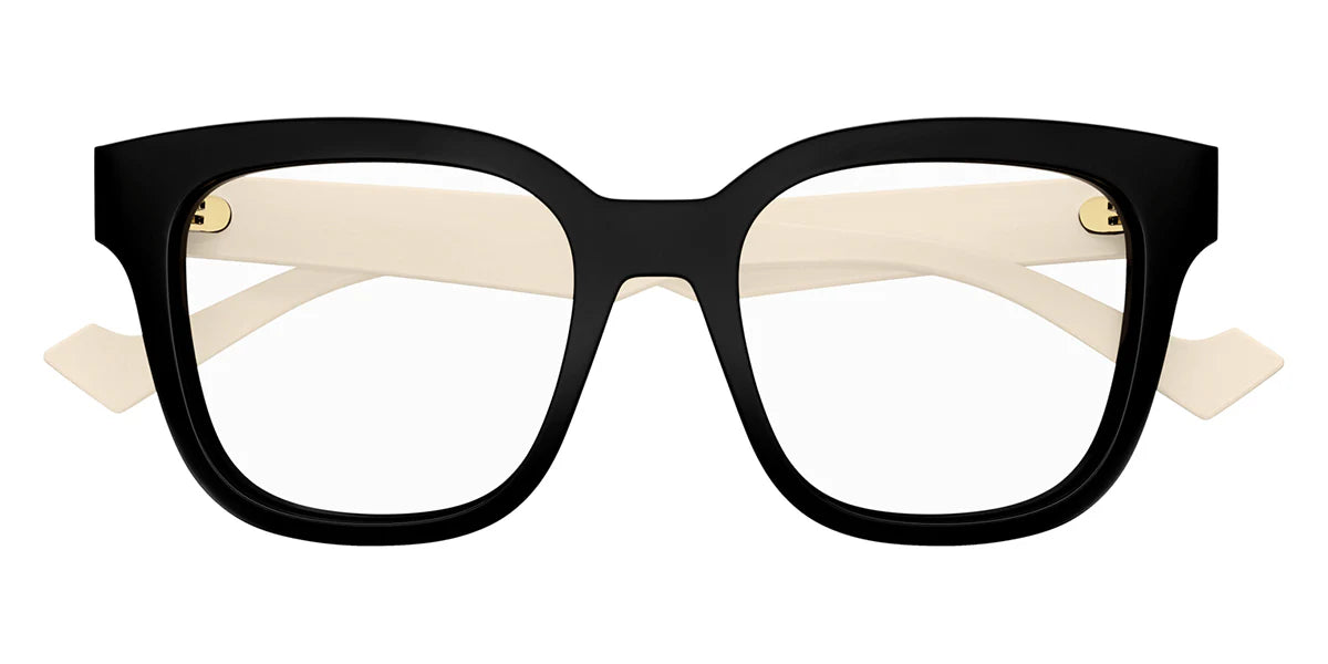 Gucci GG0958O Women’s Eyeglasses – Elegant Black & Ivory Square