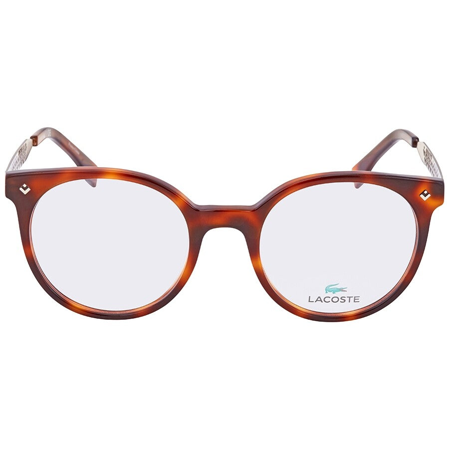 Lunettes de vue Lacoste L2806 21450 – Monture ronde Havana