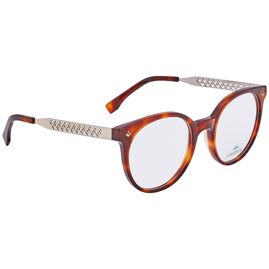 Lunettes de vue Lacoste L2806 21450 – Monture ronde Havana