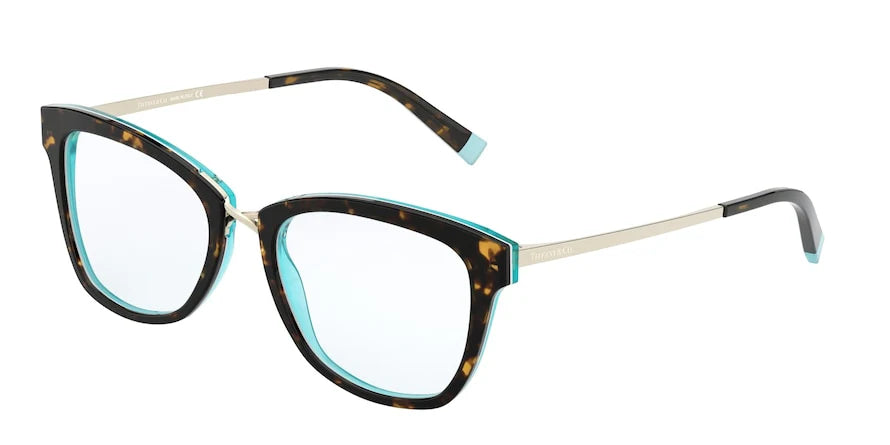 Tiffany TF2186 8275 Eyeglasses – Havana & Tiffany Blue (52‑18‑140)